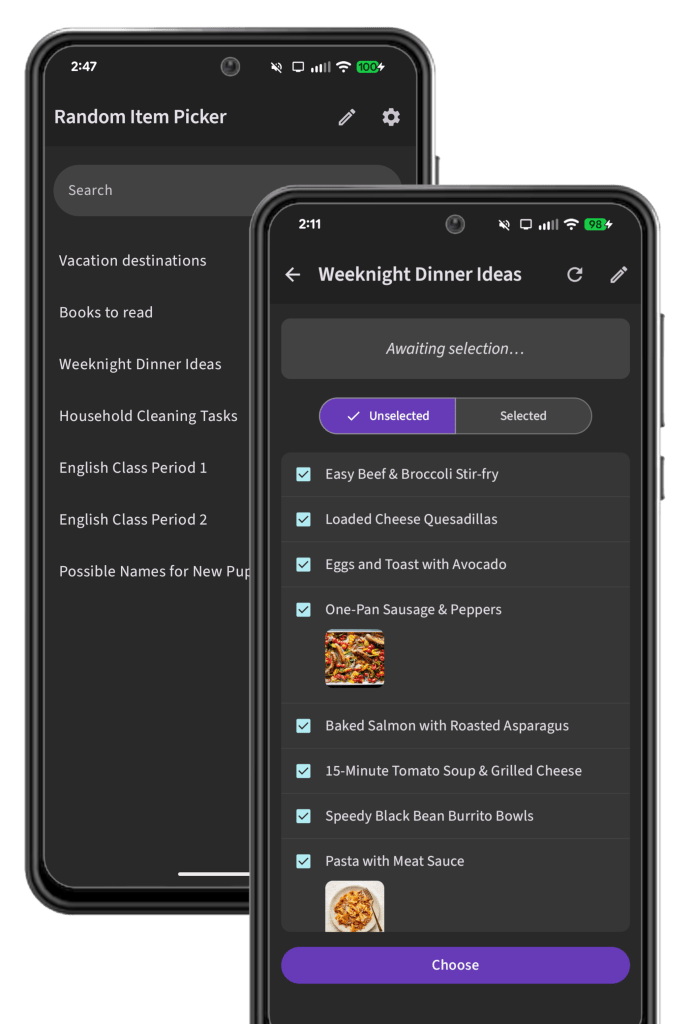 Random Item Picker Screenshot